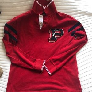 Ralph Lauren Men NY red long sleeve polo shirt M.